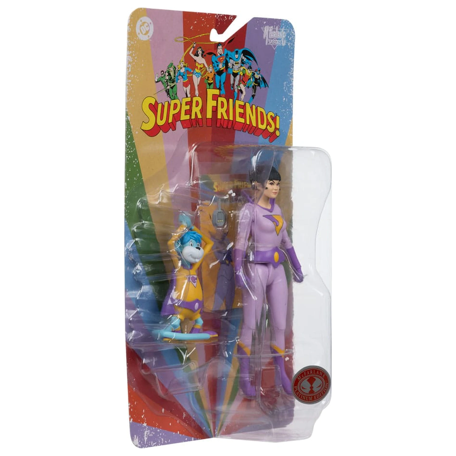 DC Retro Super Friends Figurka Akcji Jayna & Gleek (Red Platinum Edition) 15 cm zdjęcie produktu