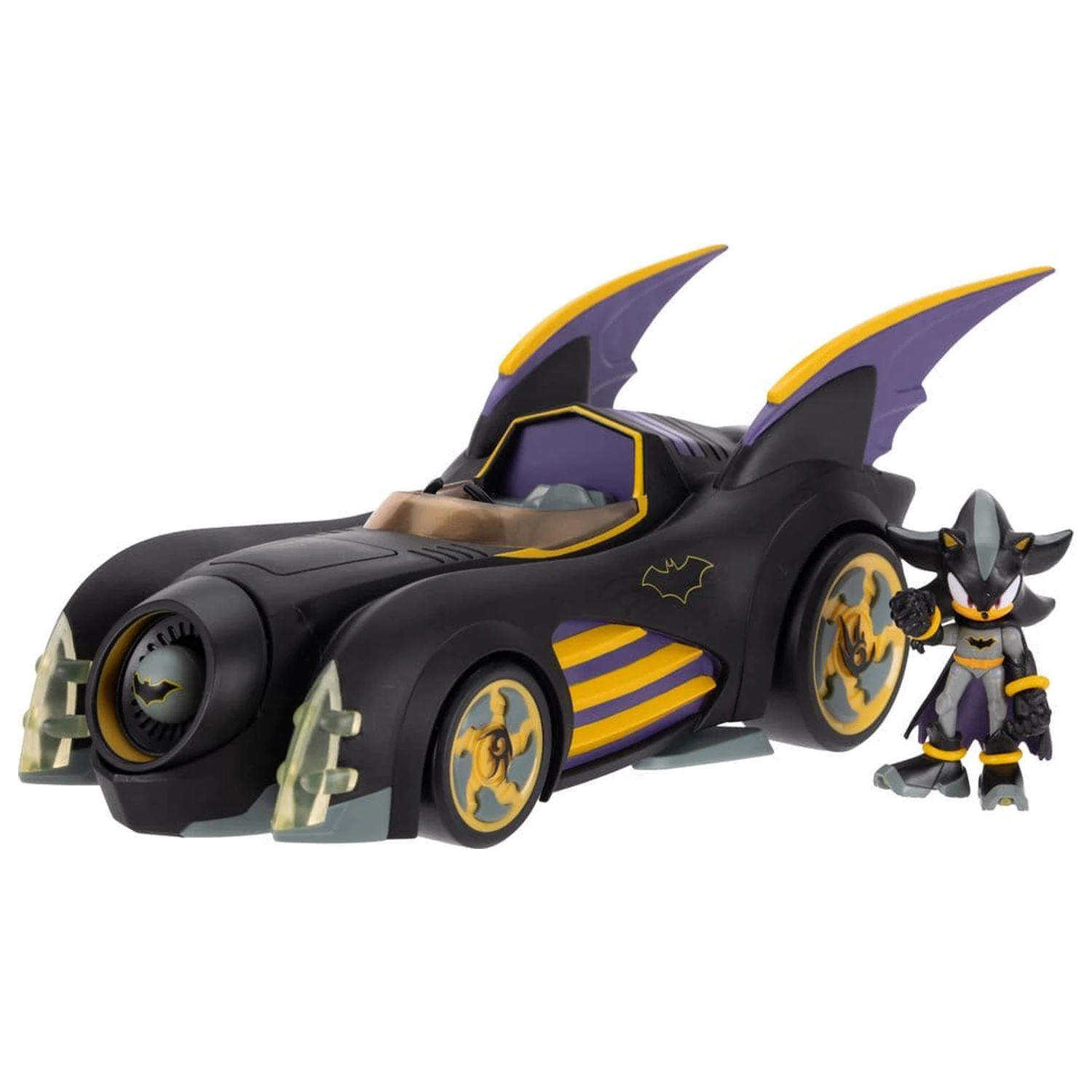 DC x Sonic - The Hedgehog Figurka z pojazdem Shadow Batman & Batmobile 6 cm zdjęcie produktu