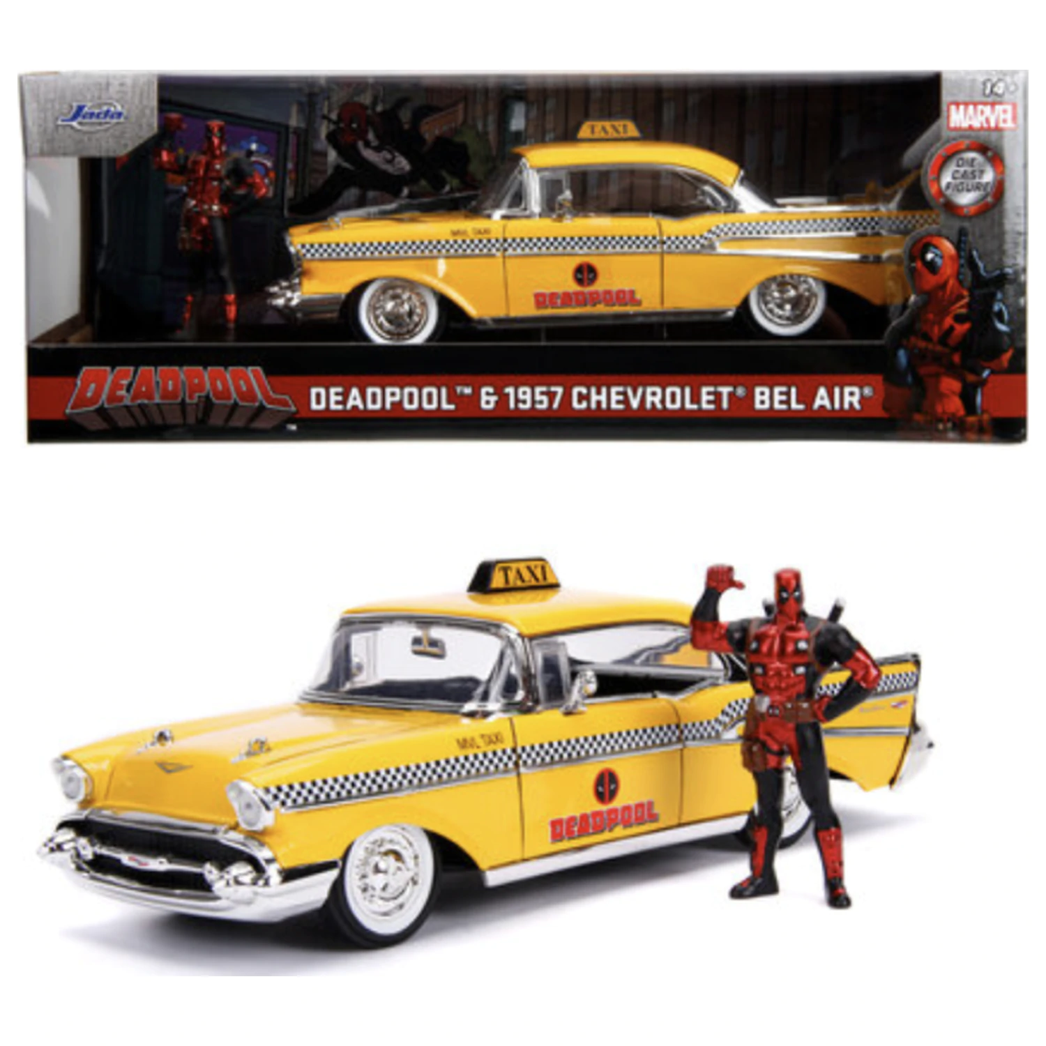 Deadpool 1957 Chevy Bel Air 1 + figurka Deadpool 1:24 zdjęcie produktu