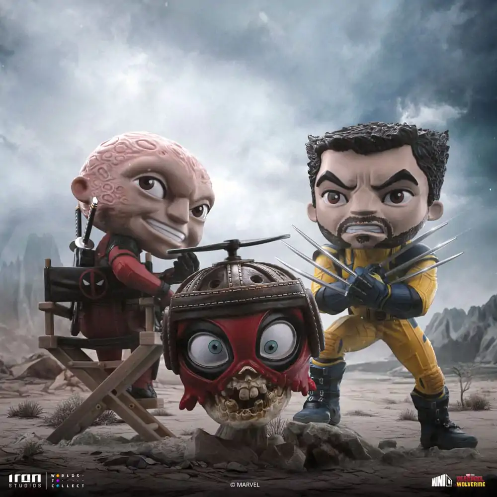 Deadpool & Wolverine Mini Co. Figurka PVC Zestaw Deadpool i Wolverine Unmasked 14 cm zdjęcie produktu