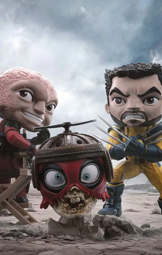 Deadpool & Wolverine Mini Co. Figurka PVC Zestaw Deadpool i Wolverine Unmasked 14 cm zdjęcie produktu