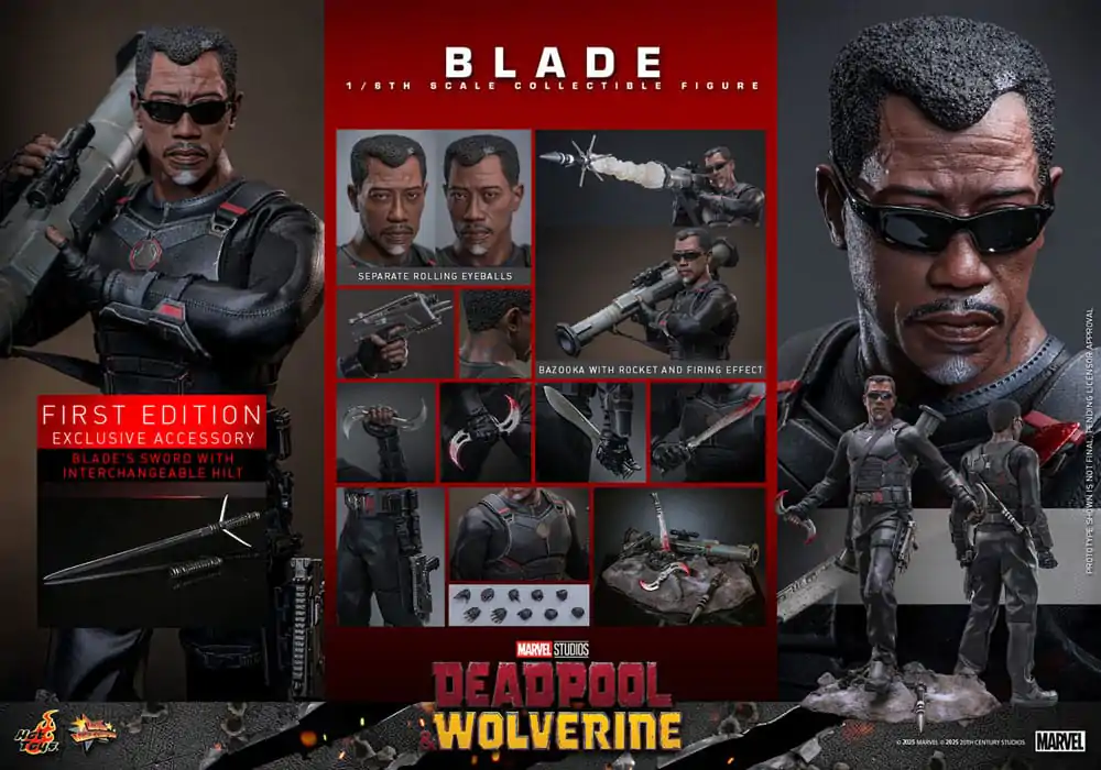 Deadpool & Wolverine Movie Masterpiece Figurka Akcji 1/6 Blade 30 cm zdjęcie produktu