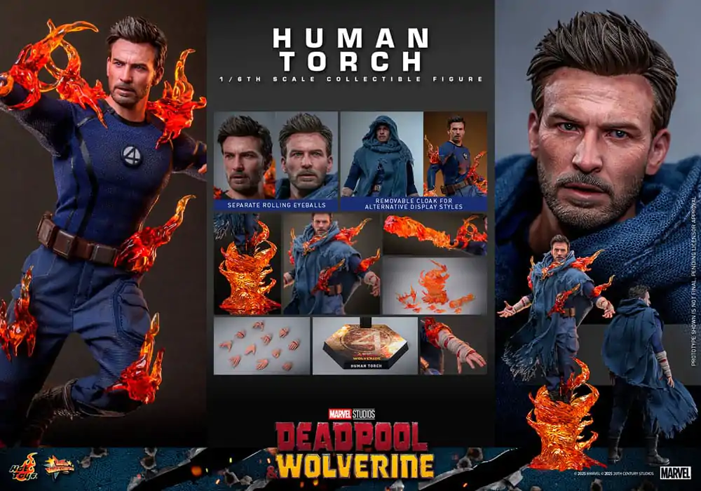 Deadpool & Wolverine Movie Masterpiece Figurka Akcji 1/6 Human Torch 31 cm zdjęcie produktu