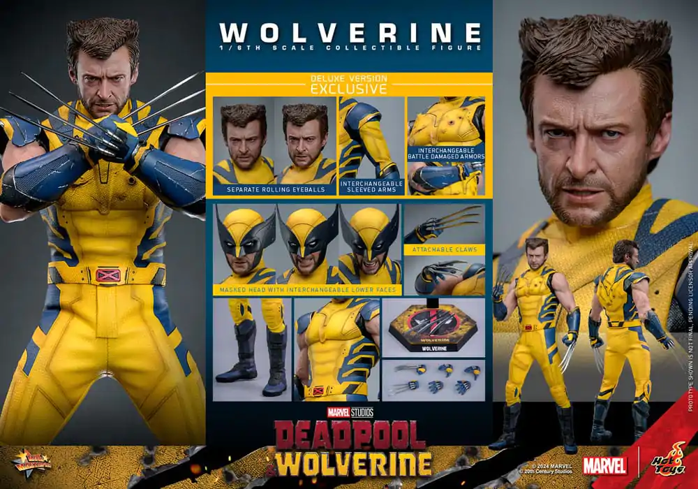 Deadpool & Wolverine Movie Masterpiece Figurka Akcji 1/6 Wolverine (Deluxe Version) 31 cm zdjęcie produktu