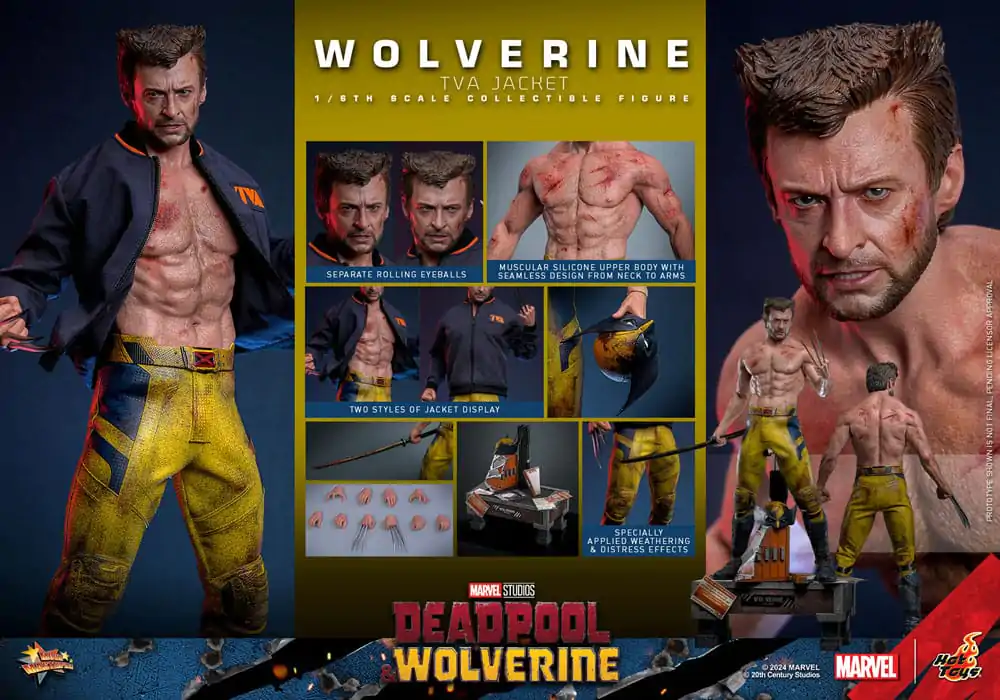 Deadpool & Wolverine Movie Masterpiece Figurka Akcji 1/6 Wolverine (TVA Jacket Version) 31 cm zdjęcie produktu