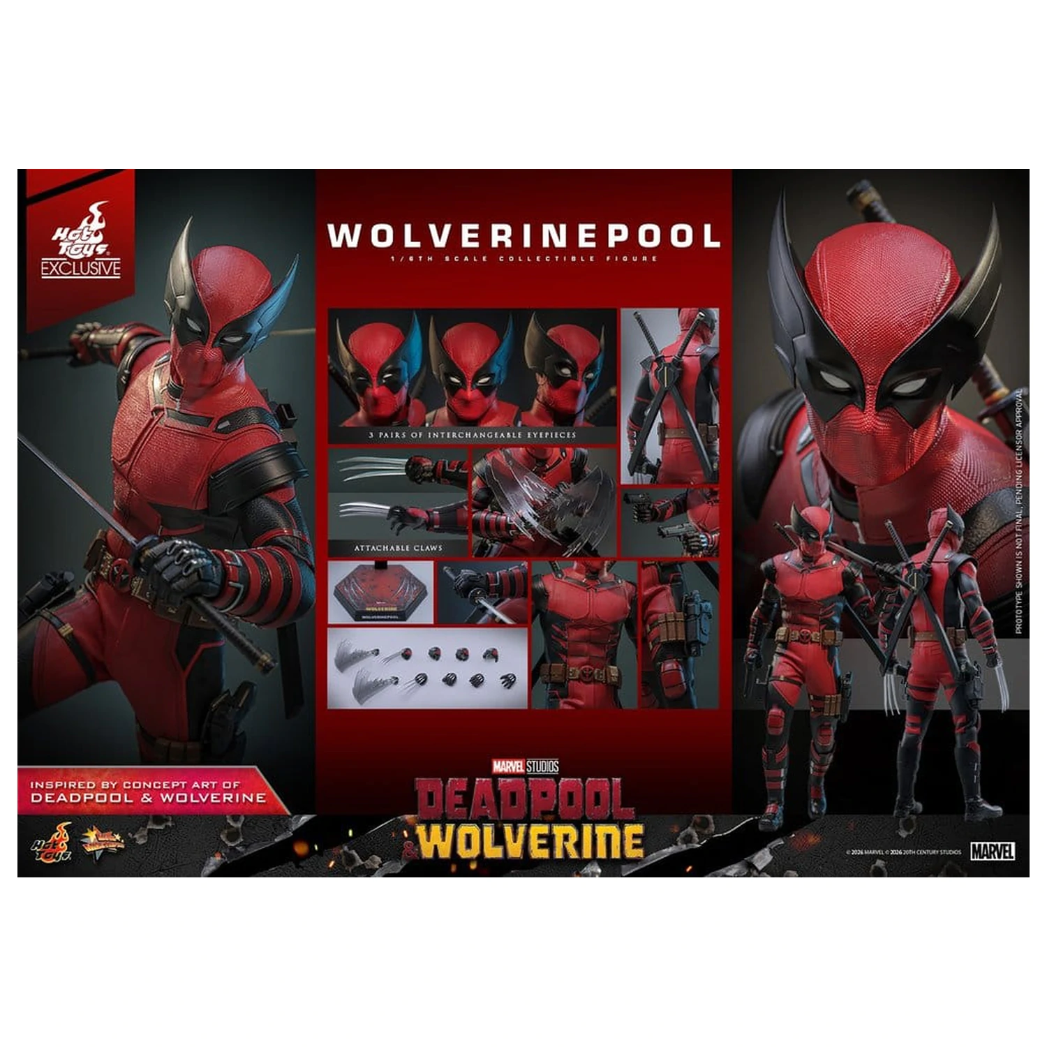 Deadpool & Wolverine Movie Masterpiece Figurka Akcji 1/6 Wolverinepool 31 cm zdjęcie produktu