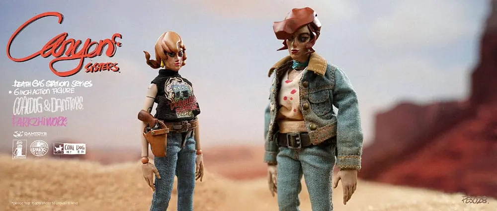 Figurki Akcji z Serii "Death Gas Station" Canyon Sisters: Mrs. T & Ms. L 15 cm zdjęcie produktu