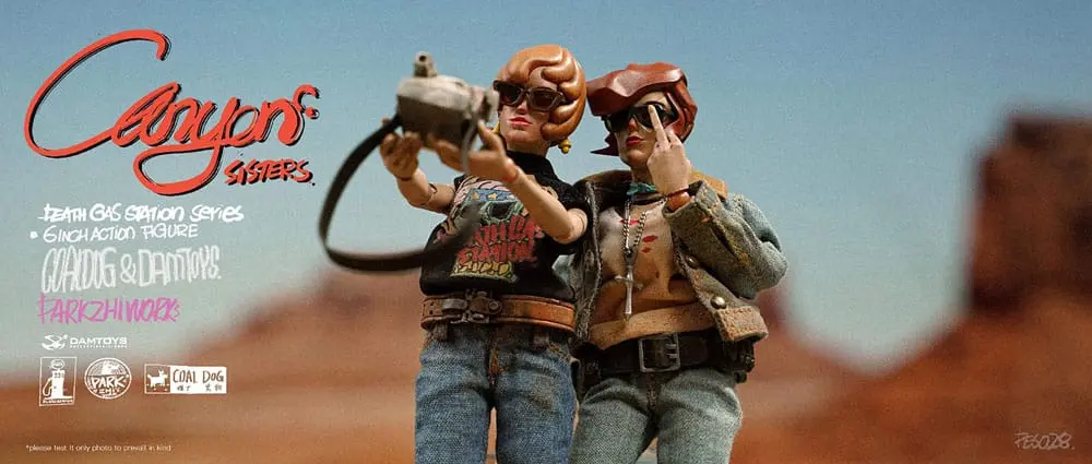Figurki Akcji z Serii "Death Gas Station" Canyon Sisters: Mrs. T & Ms. L 15 cm zdjęcie produktu