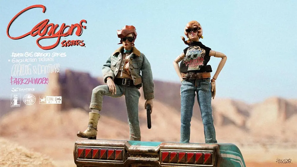 Figurki Akcji z Serii "Death Gas Station" Canyon Sisters: Mrs. T & Ms. L 15 cm zdjęcie produktu
