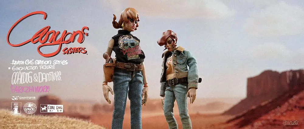 Figurki Akcji z Serii "Death Gas Station" Canyon Sisters: Mrs. T & Ms. L 15 cm zdjęcie produktu