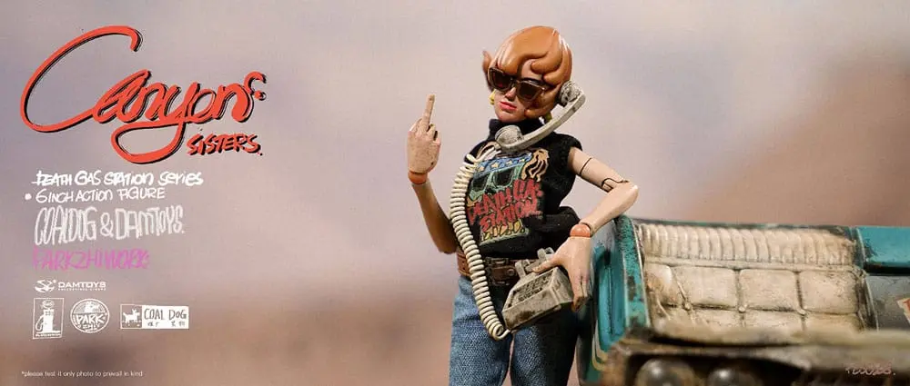 Figurki Akcji z Serii "Death Gas Station" Canyon Sisters: Mrs. T & Ms. L 15 cm zdjęcie produktu