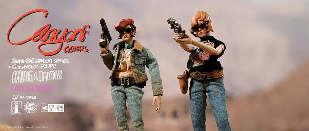 Figurki Akcji z Serii "Death Gas Station" Canyon Sisters: Mrs. T & Ms. L 15 cm zdjęcie produktu