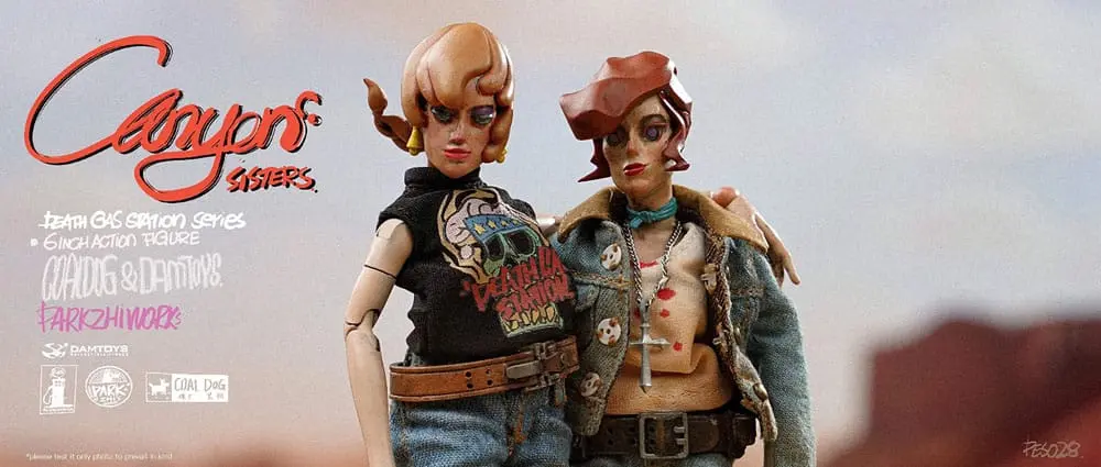 Figurki Akcji z Serii "Death Gas Station" Canyon Sisters: Mrs. T & Ms. L 15 cm zdjęcie produktu