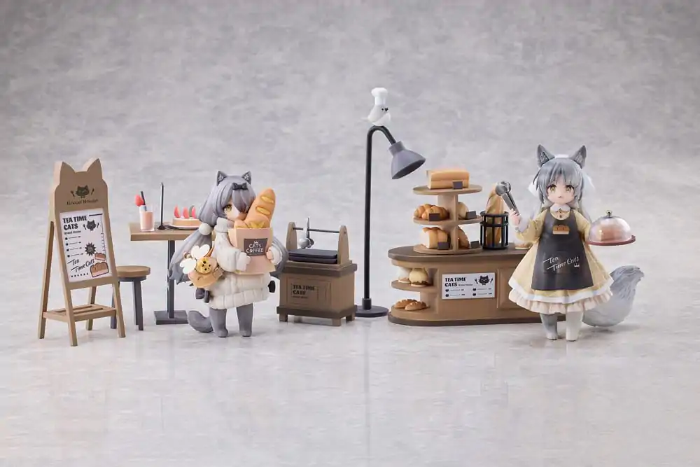 Decorated Life Collection PVC Statuetka Tea Time Cats - Cat Town Bakery Staff & Customer Set 12 cm zdjęcie produktu