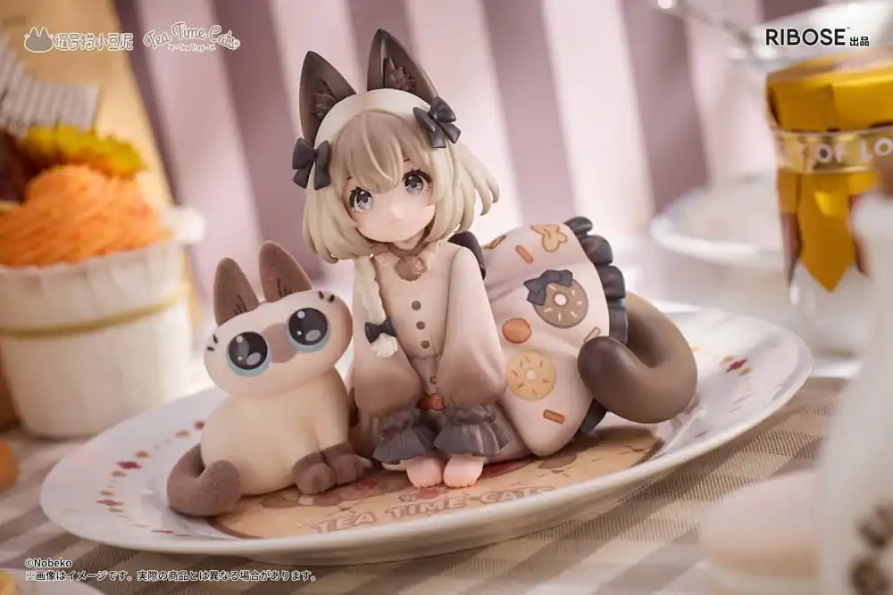 Decorated Life Collection Figurka PVC Tea Time Cats x Kot syjamski Azuki-san Friendship Collaboration Ekskluzywny Zestaw 18 cm zdjęcie produktu