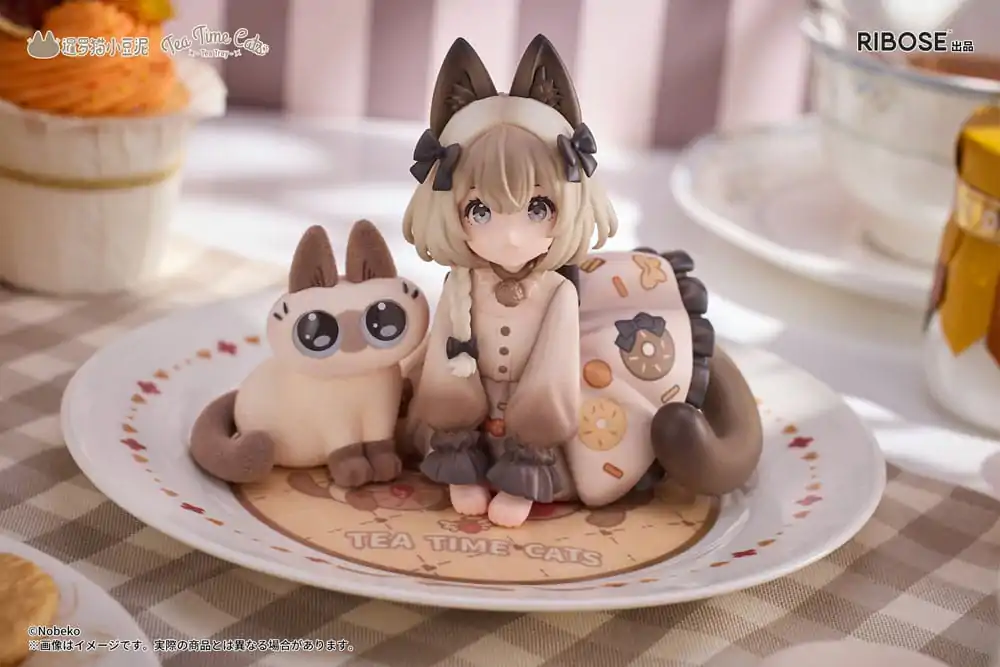 Decorated Life Collection Figurka PVC Tea Time Cats x Kot syjamski Azuki-san Friendship Collaboration Ekskluzywny Zestaw 18 cm zdjęcie produktu