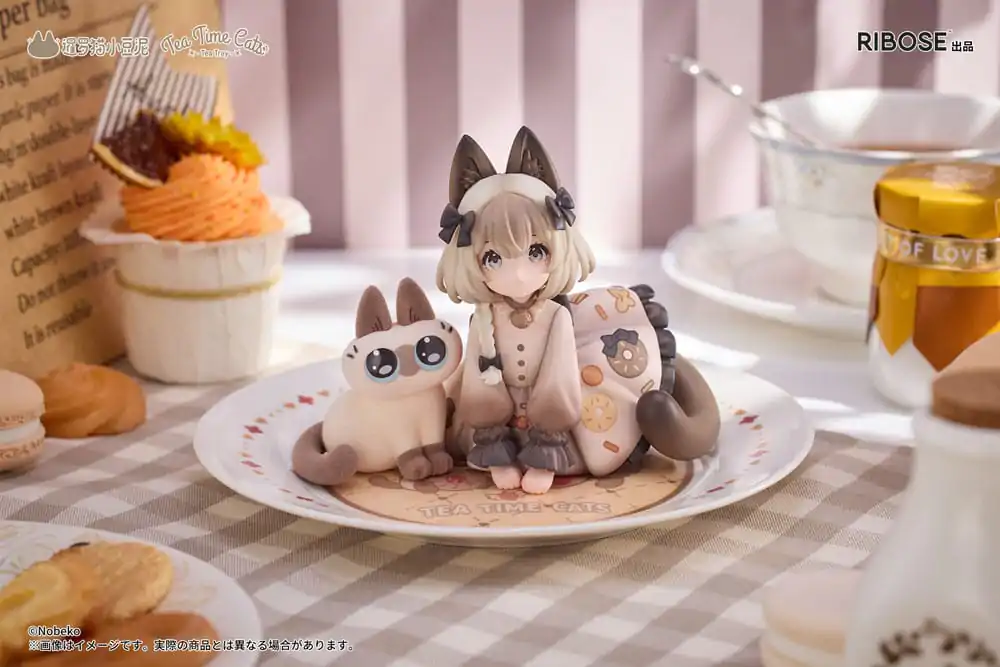 Decorated Life Collection Figurka PVC Tea Time Cats x Kot syjamski Azuki-san Friendship Collaboration Ekskluzywny Zestaw 18 cm zdjęcie produktu