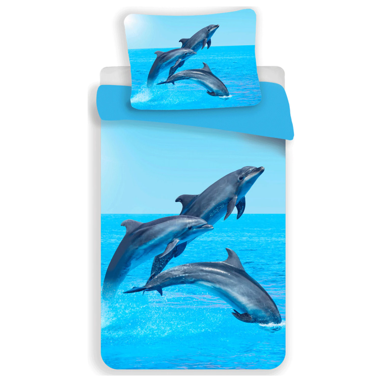 Dolphin Trio poszwa na kołdrę z mikrofibry zdjęcie produktu