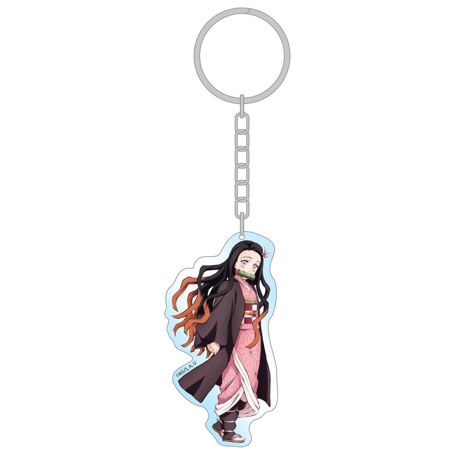 Demon Slayer: Kimetsu no Yaiba Acrylic Keychain Nezuko Holographic 7 cm zdjęcie produktu