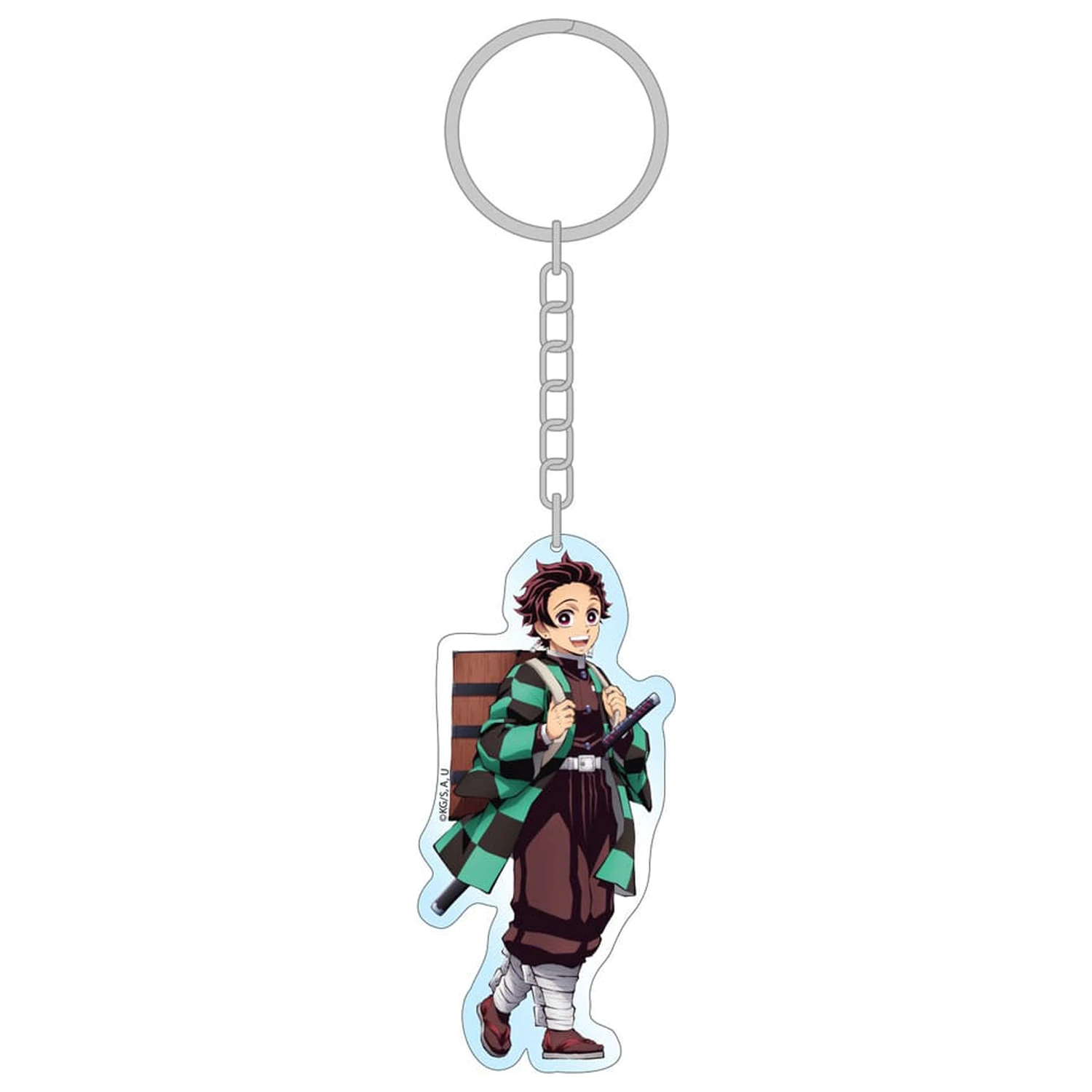 Demon Slayer: Kimetsu no Yaiba akrylowy brelok do kluczy Tanjiro holograficzny 8 cm zdjęcie produktu