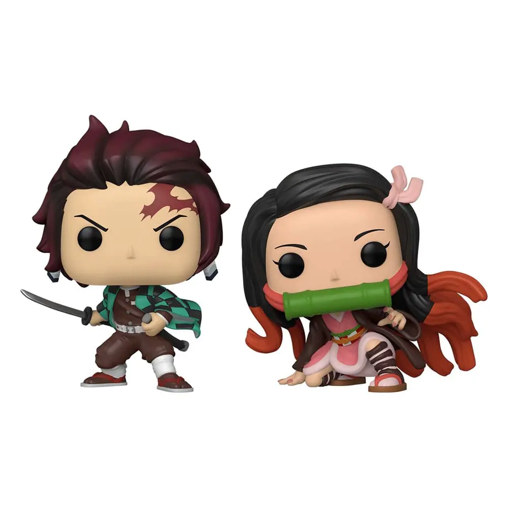 Demon Slayer: Kimetsu no Yaiba POP! Animation Figurki Vinyl 2-Pack Tanjiro & Nezuko 9 cm zdjęcie produktu