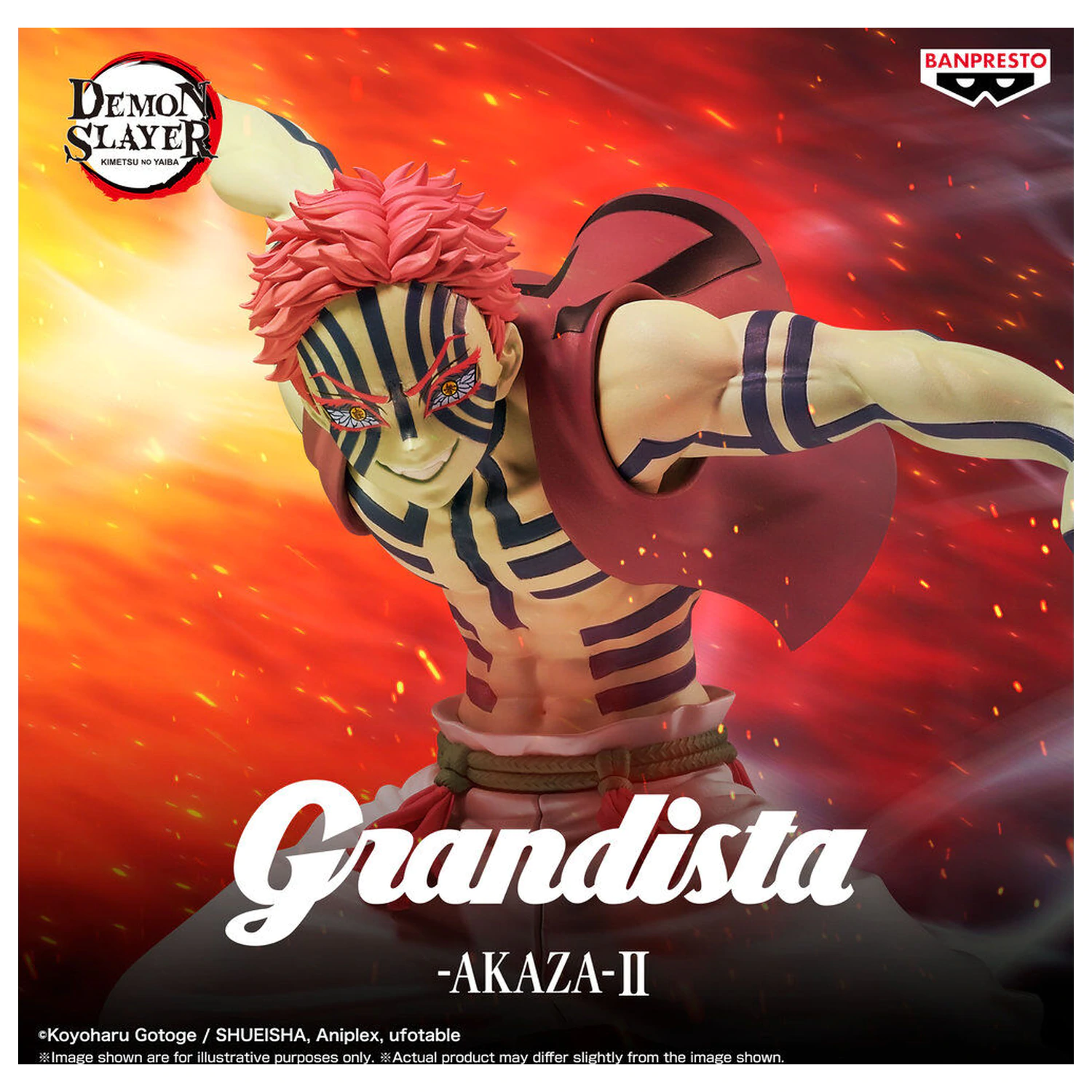 Demon Slayer Kimetsu no Yaiba Grandista Akaza II figurka 23cm zdjęcie produktu