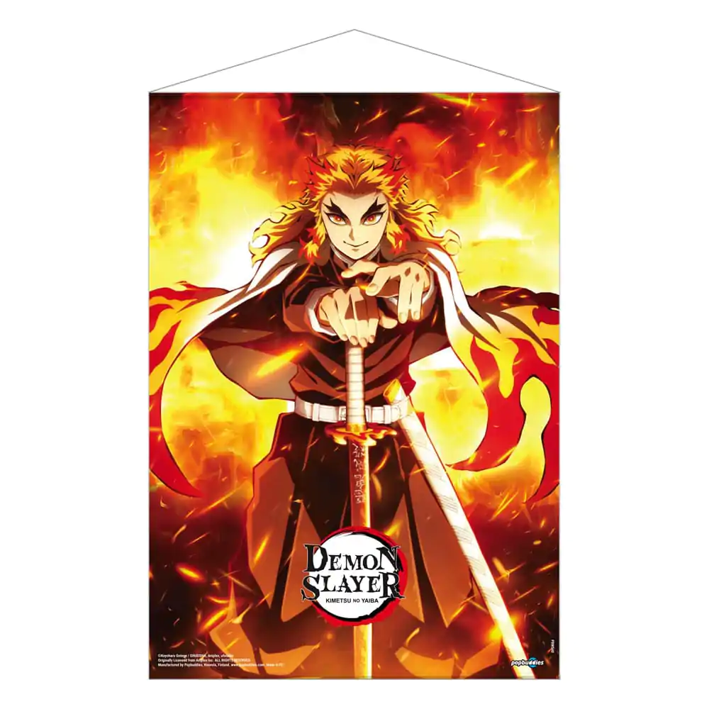 Demon Slayer: Kimetsu no Yaiba Wallscroll Kyojuro Rengoku 50 x 70 cm zdjęcie produktu