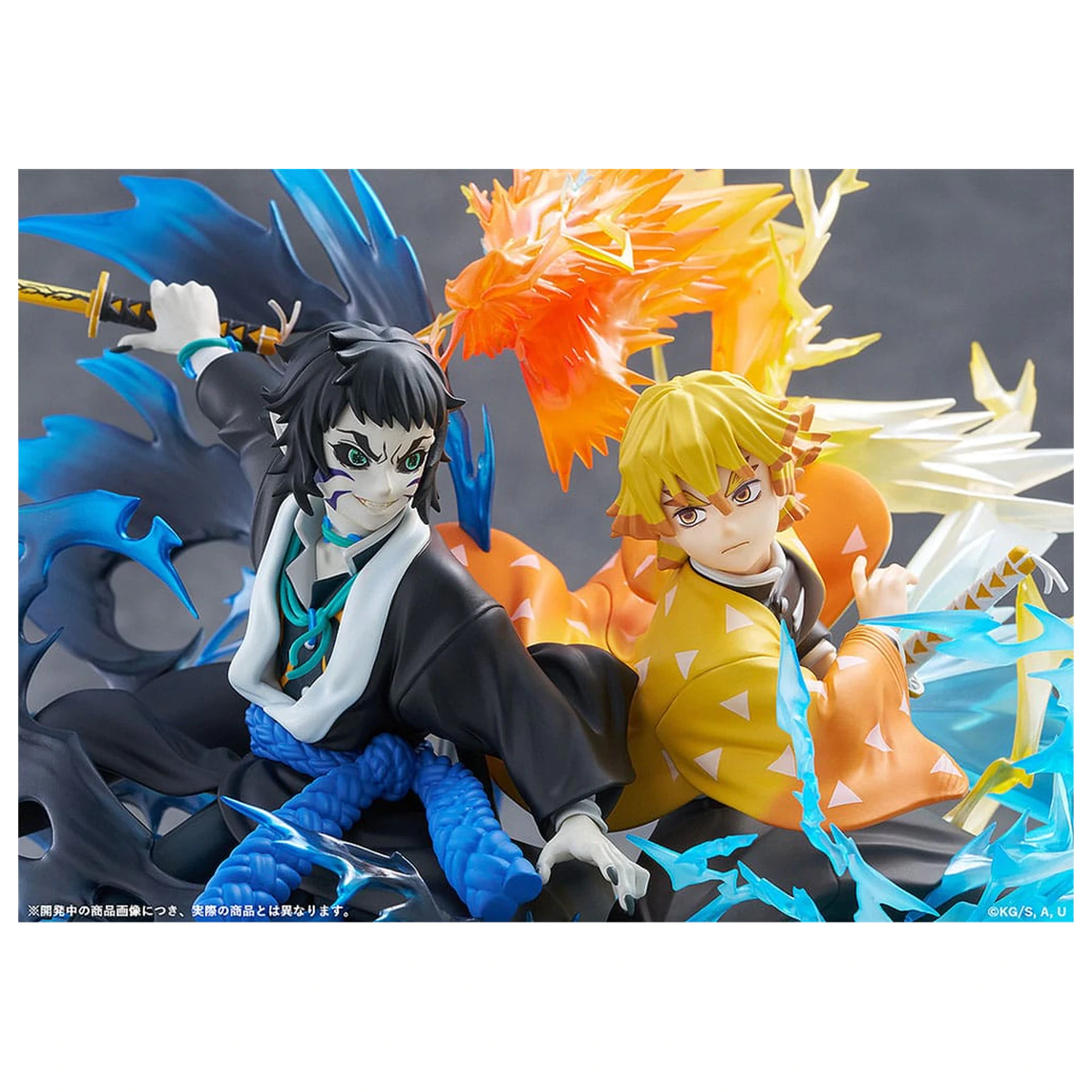 Demon Slayer: Kimetsu no Yaiba PVC Statuetka Zenitsu Agatsuma & Kaigaku 15 cm zdjęcie produktu