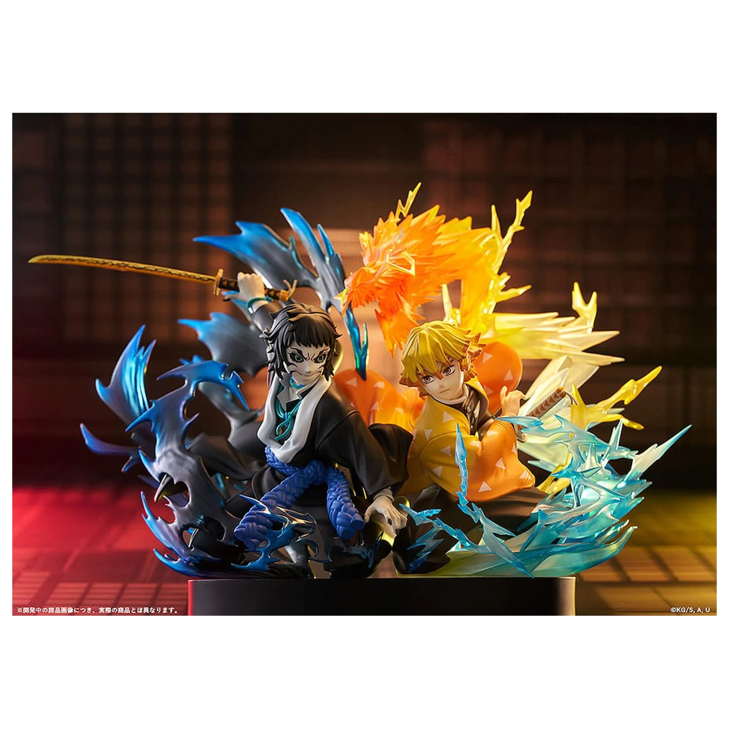 Demon Slayer: Kimetsu no Yaiba PVC Statuetka Zenitsu Agatsuma & Kaigaku 15 cm zdjęcie produktu