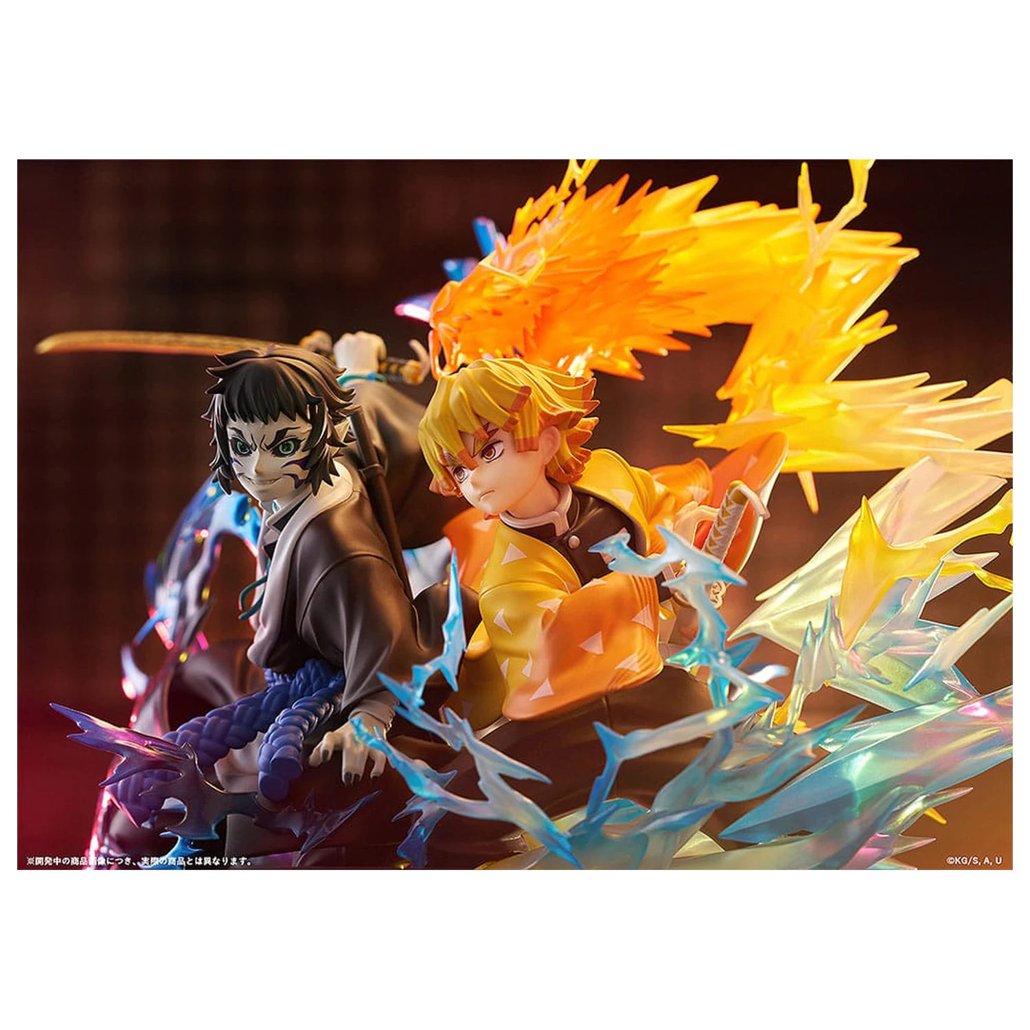 Demon Slayer: Kimetsu no Yaiba PVC Statuetka Zenitsu Agatsuma & Kaigaku 15 cm zdjęcie produktu
