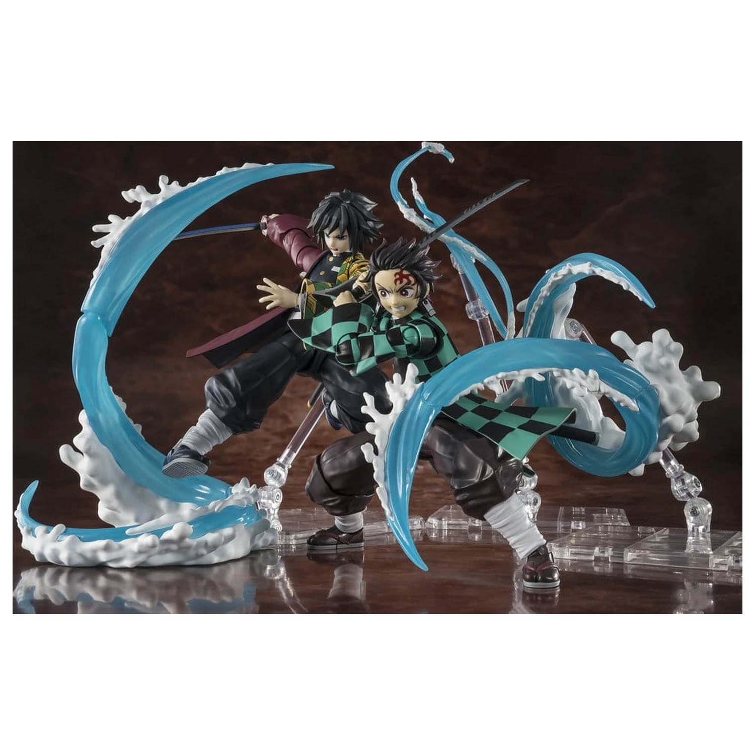 Demon Slayer: Kimetsu no Yaiba S.H. Figuarts Zestaw akcesoriów Tanjiro Kamado i Giyu Tomioka Zestaw części opcjonalnych Oddech Wody zdjęcie produktu