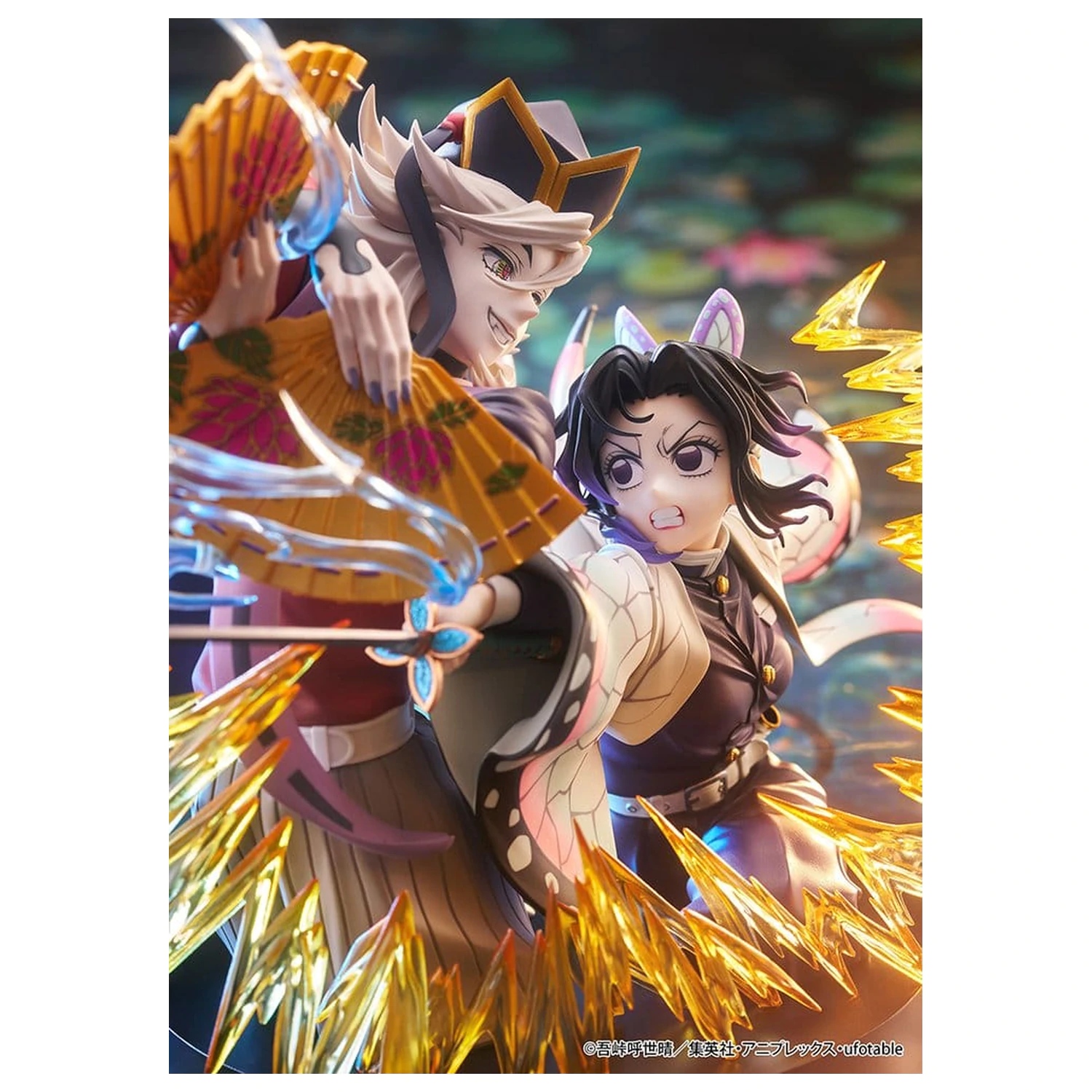 Demon Slayer: Kimetsu no Yaiba figurki PCV zestaw 2 sztuk Shinobu Kocho & Doma 18 cm zdjęcie produktu