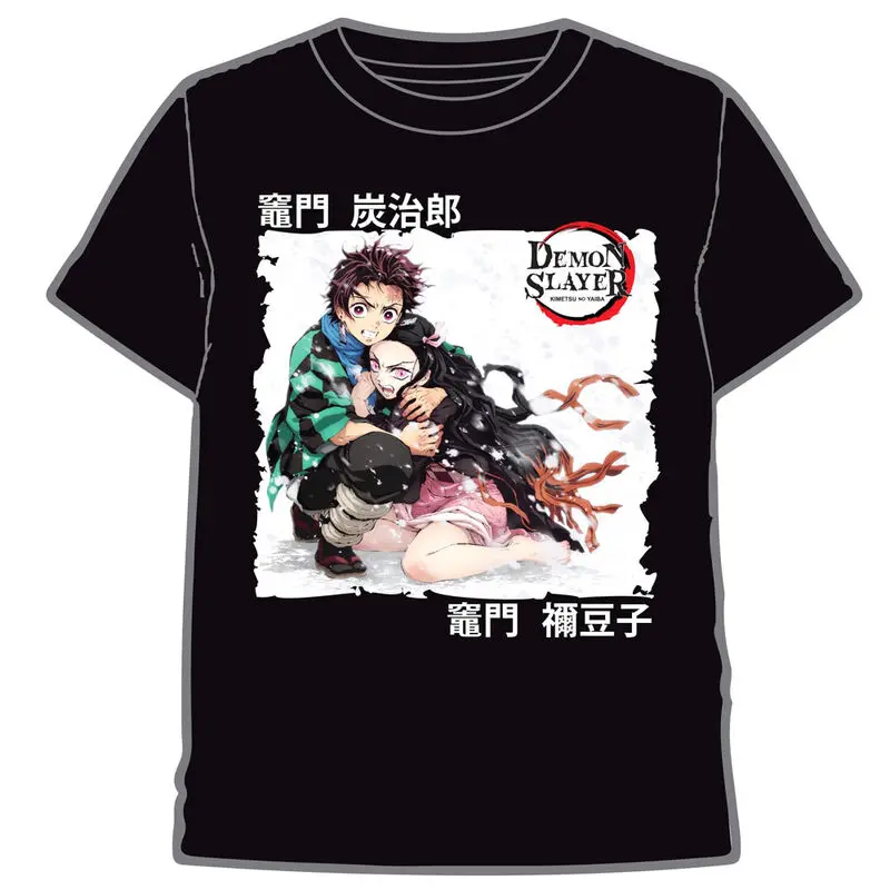 Demon Slayer Kimetsu No Yaiba Tanjiro i Nezuko t-shirt dla dorosłych zdjęcie produktu