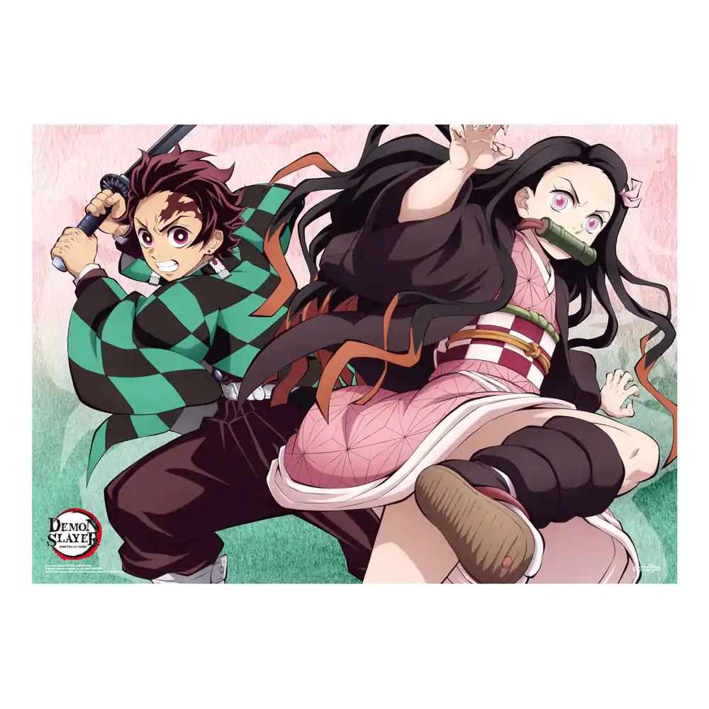 Demon Slayer: Kimetsu no Yaiba Fabric Poster Tanjiro i Nezuko 84 x 118 cm zdjęcie produktu