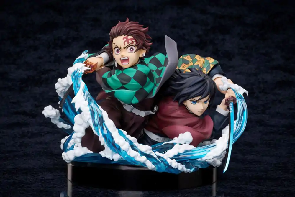Demon Slayer: Kimetsu no Yaiba Statuetka PVC Tanjiro i Giyuu 13 cm zdjęcie produktu