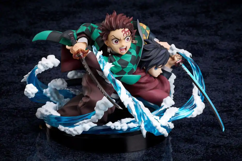 Demon Slayer: Kimetsu no Yaiba Statuetka PVC Tanjiro i Giyuu 13 cm zdjęcie produktu