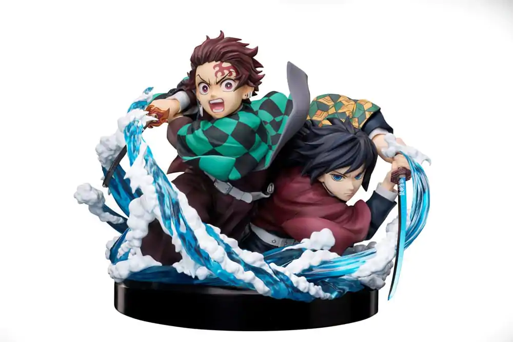 Demon Slayer: Kimetsu no Yaiba Statuetka PVC Tanjiro i Giyuu 13 cm zdjęcie produktu