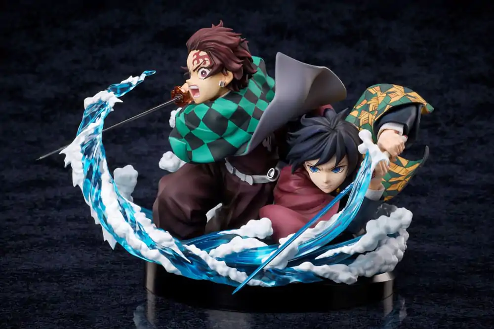 Demon Slayer: Kimetsu no Yaiba Statuetka PVC Tanjiro i Giyuu 13 cm zdjęcie produktu