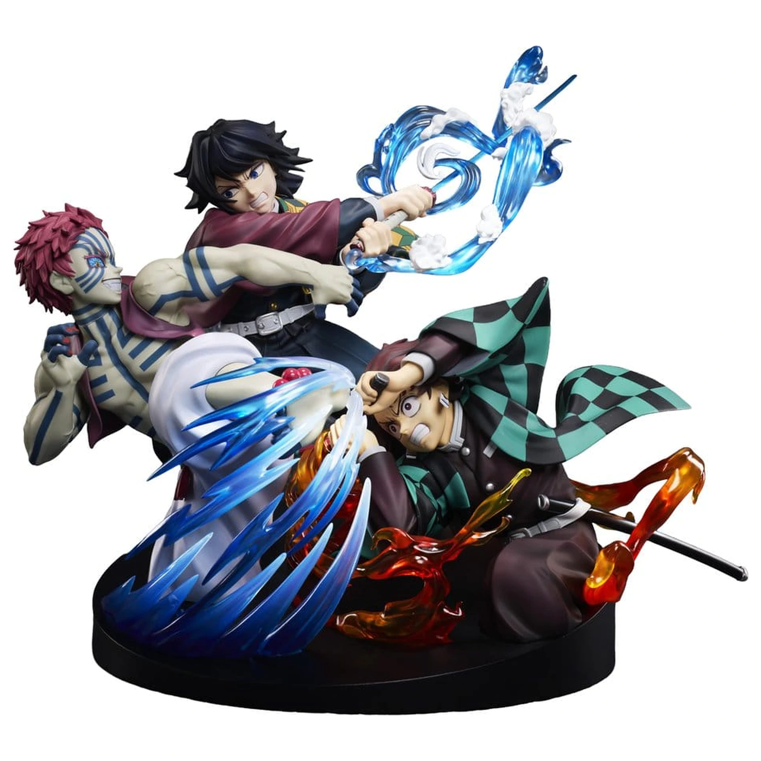 Demon Slayer: Kimetsu no Yaiba figurka PVC Tanjiro Kamado i Giyu Tomioka i Akaza 13 cm zdjęcie produktu