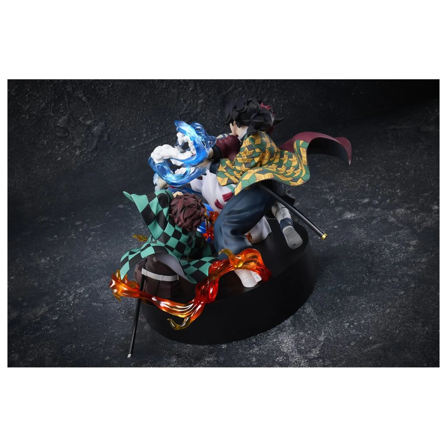 Demon Slayer: Kimetsu no Yaiba figurka PVC Tanjiro Kamado i Giyu Tomioka i Akaza 13 cm zdjęcie produktu