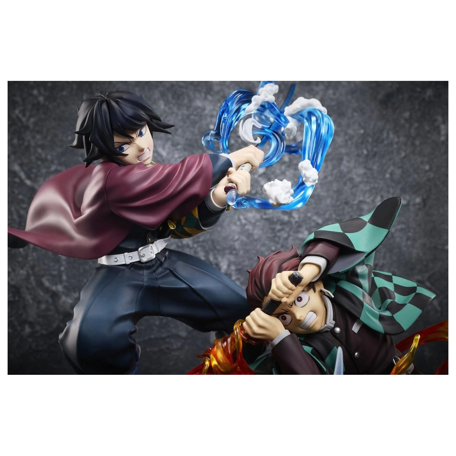 Demon Slayer: Kimetsu no Yaiba figurka PVC Tanjiro Kamado i Giyu Tomioka i Akaza 13 cm zdjęcie produktu