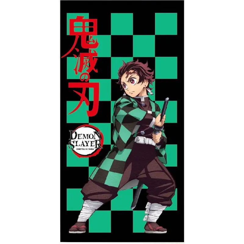 Demon Slayer Kimetsu no Yaiba Tanjiro Kamado ręcznik plażowy z mikrofibry zdjęcie produktu