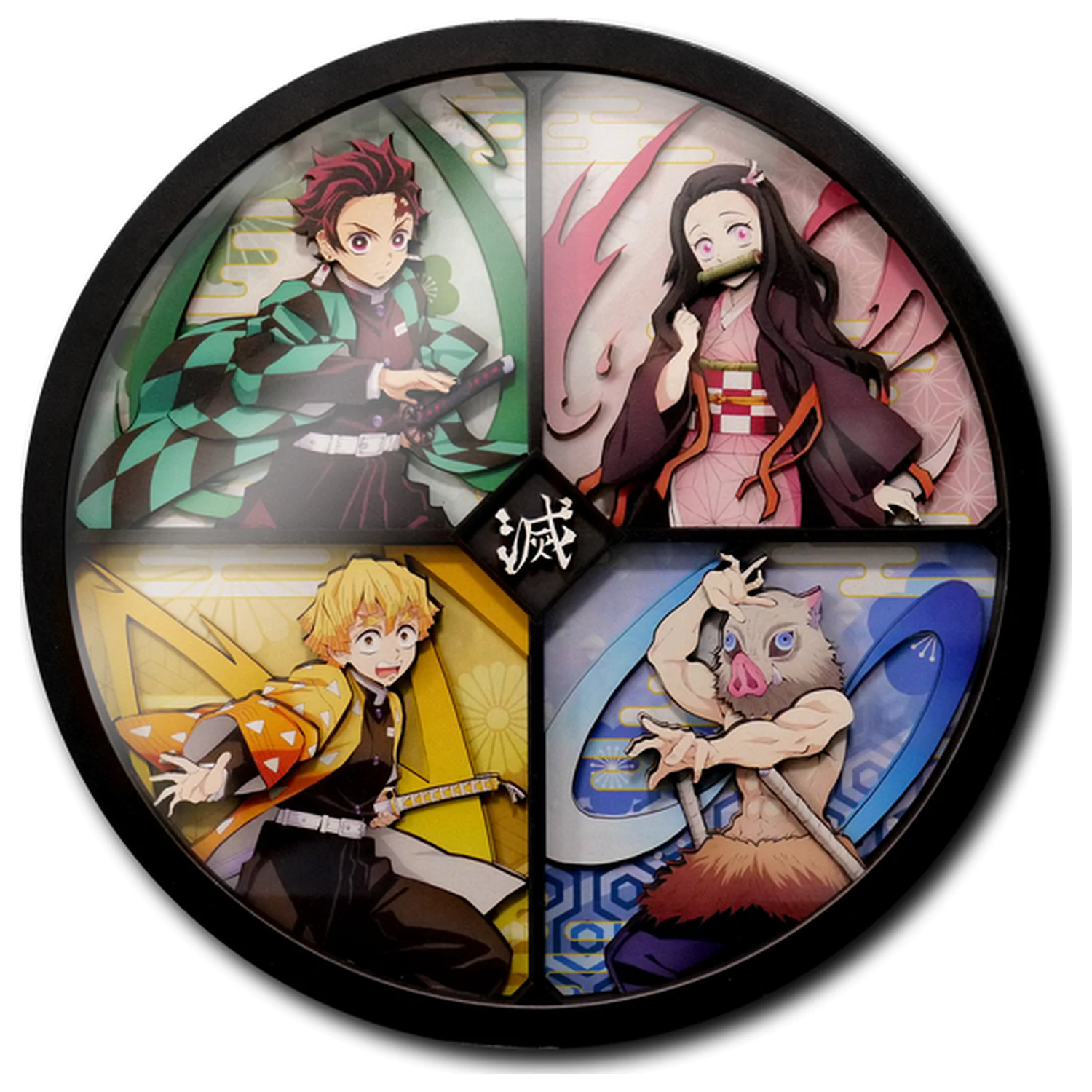 DEMON SLAYER Tanjiro, Nezuko... rama z drewna dekoracyjna plakat 3D zdjęcie produktu