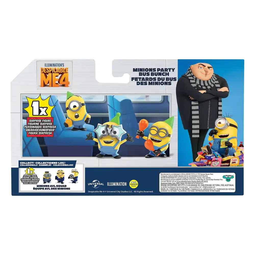 Despicable Me 4 Figurki 4-Pack Party Bus 5 cm zdjęcie produktu