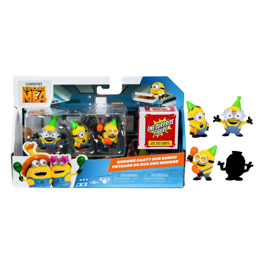 Despicable Me 4 Figurki 4-Pack Party Bus 5 cm zdjęcie produktu