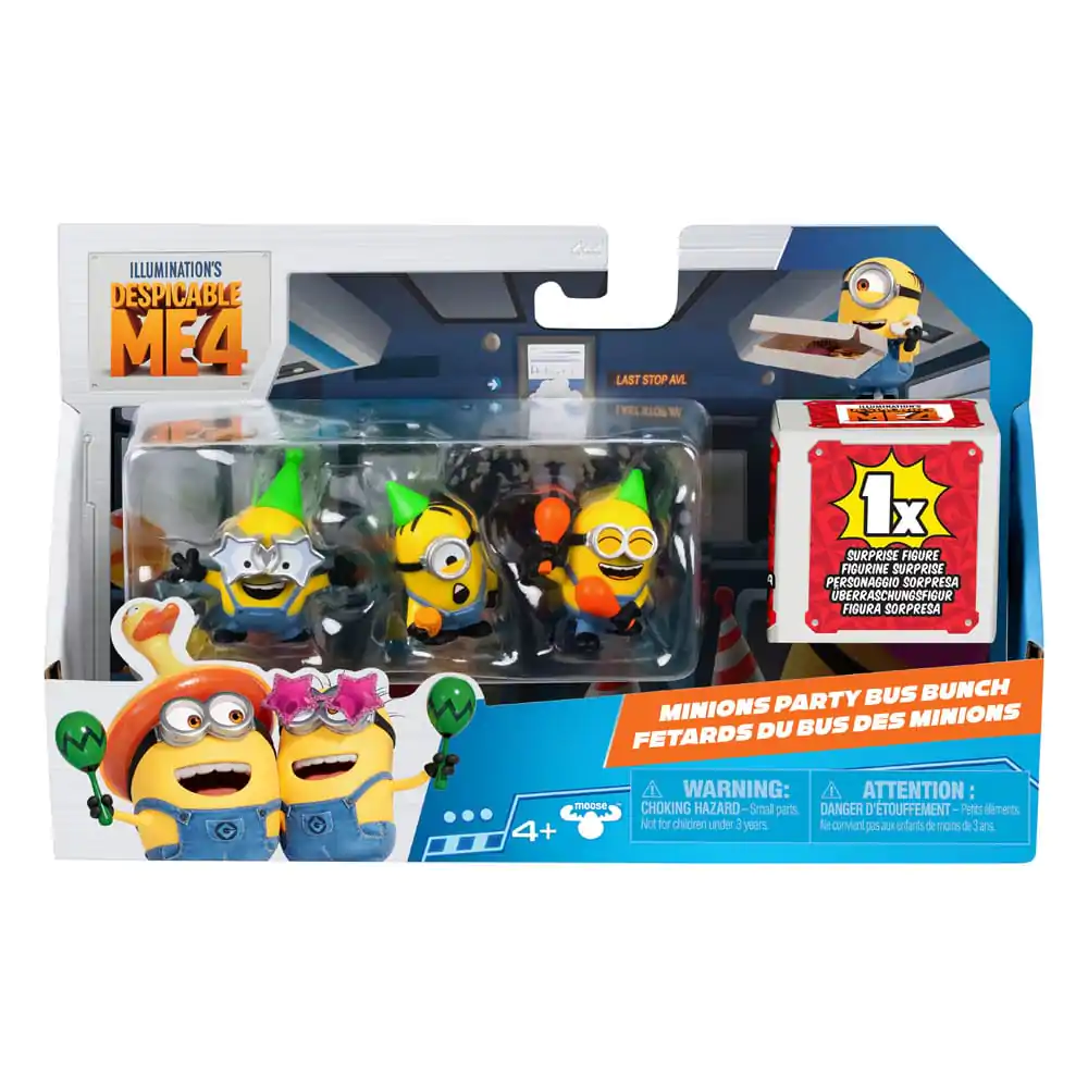 Despicable Me 4 Figurki 4-Pack Party Bus 5 cm zdjęcie produktu