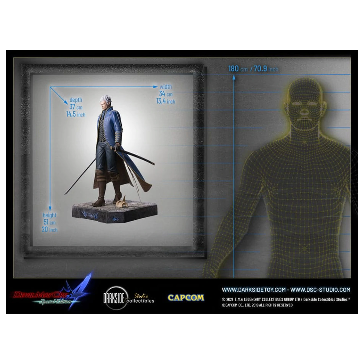 Devil May Cry 4 Premium Statua 1/4 Vergil 51 cm zdjęcie produktu