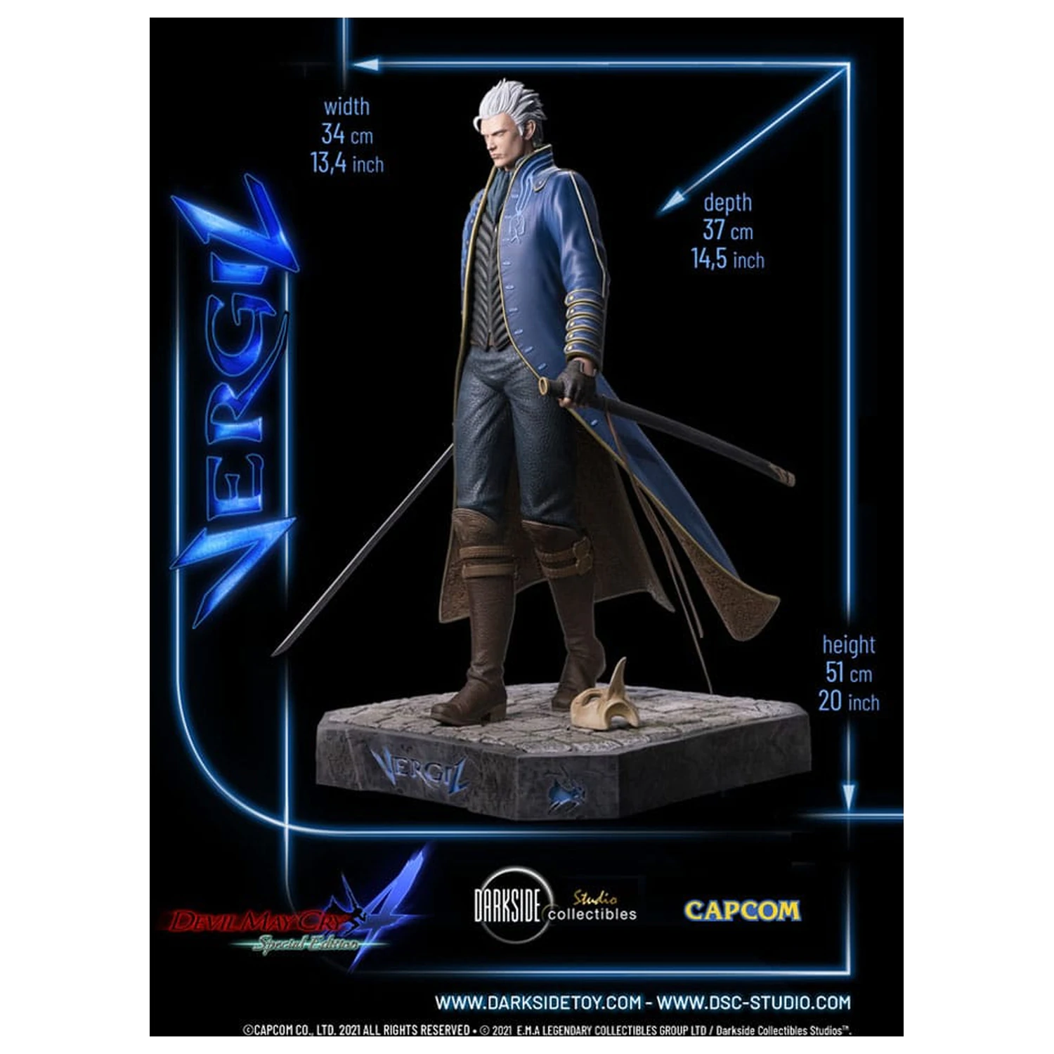Devil May Cry 4 Premium Statua 1/4 Vergil 51 cm zdjęcie produktu