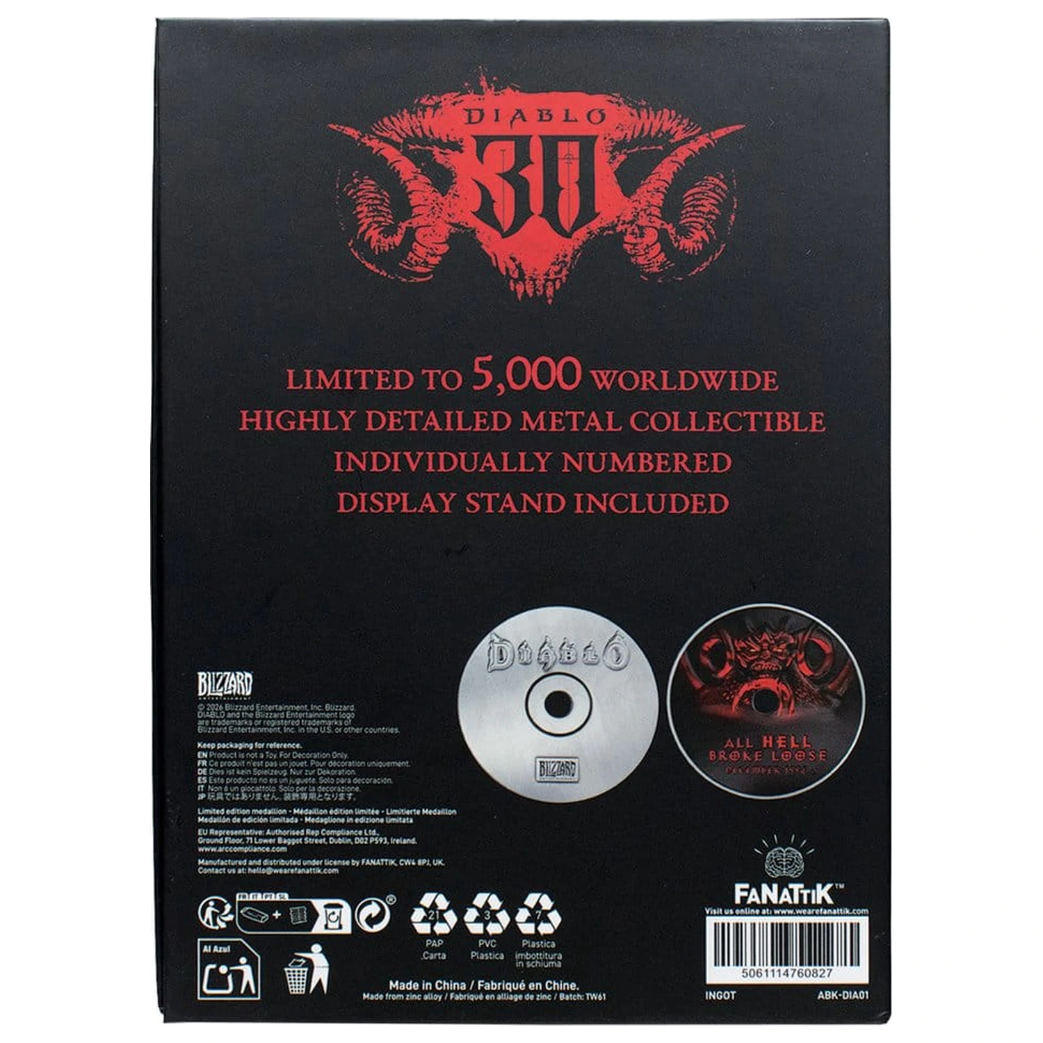 Diablo Replika 30th Anniversary CD-ROM Edycja Limitowana 11 cm zdjęcie produktu