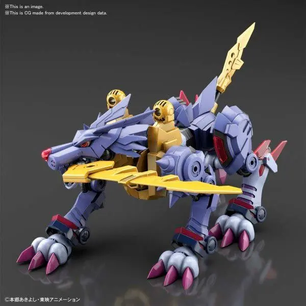 Figurka do składania Digimon Metal Garurumon Model Kit 14 cm zdjęcie produktu